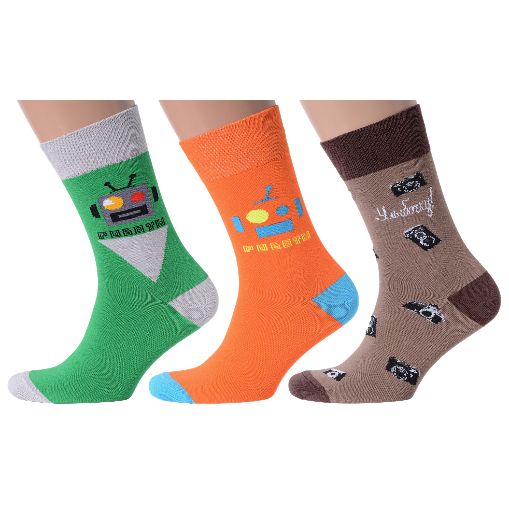 

Комплект носков мужских MoscowSocksClub msk3-М12 разноцветных 29, msk3-М12