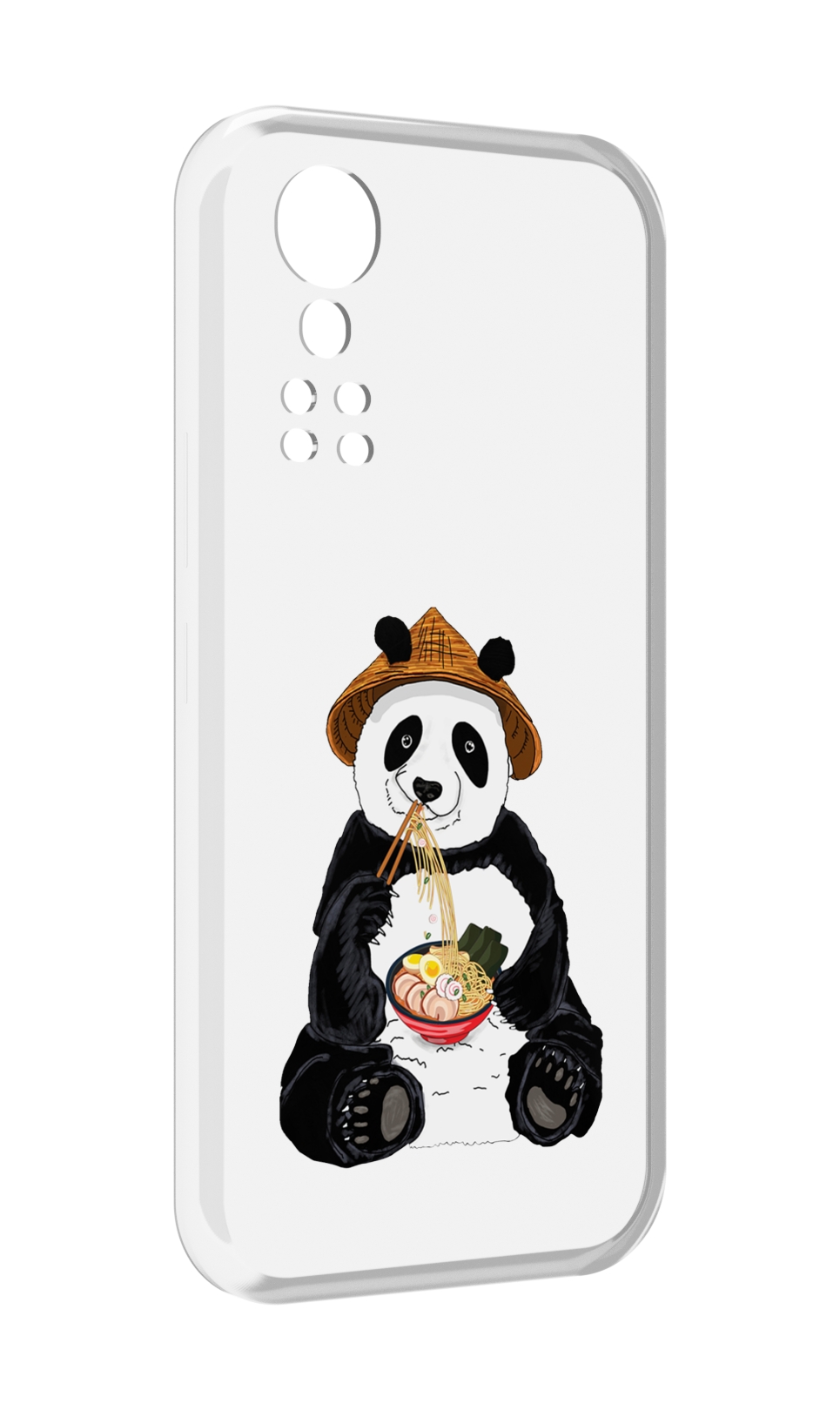 Чехол MyPads панда-любит-лапшу для ZTE Axon 30 5G / Axon 30S