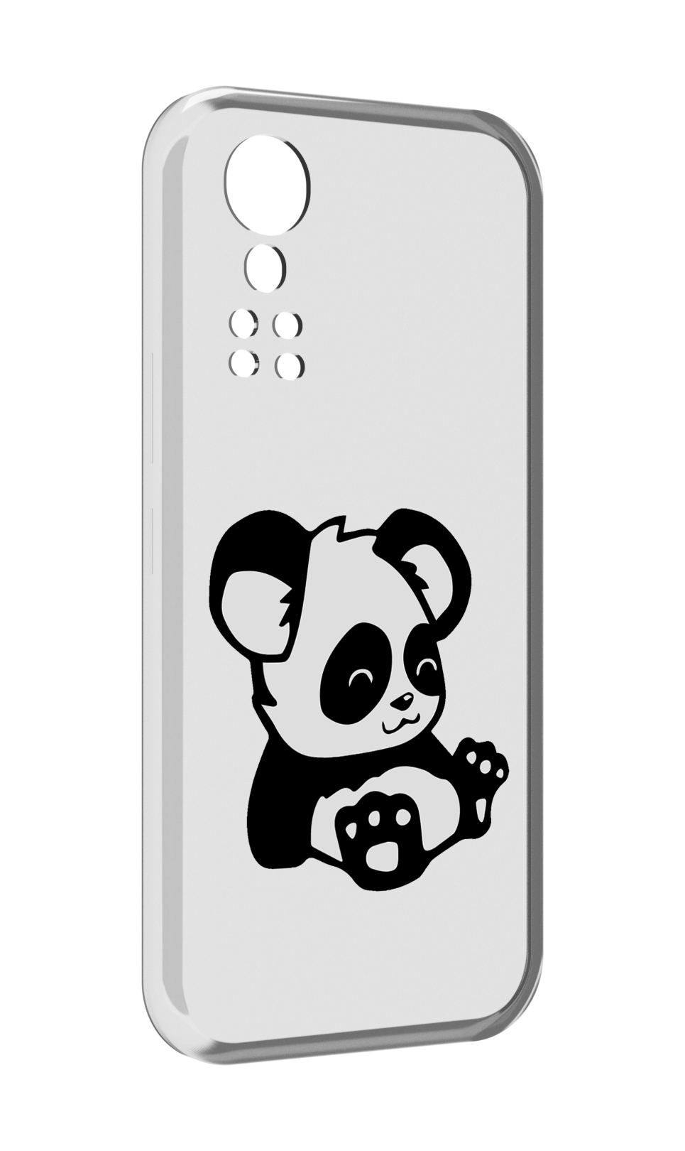 

Чехол MyPads панда-детеныш детский для ZTE Axon 30 5G / Axon 30S, Прозрачный, Tocco