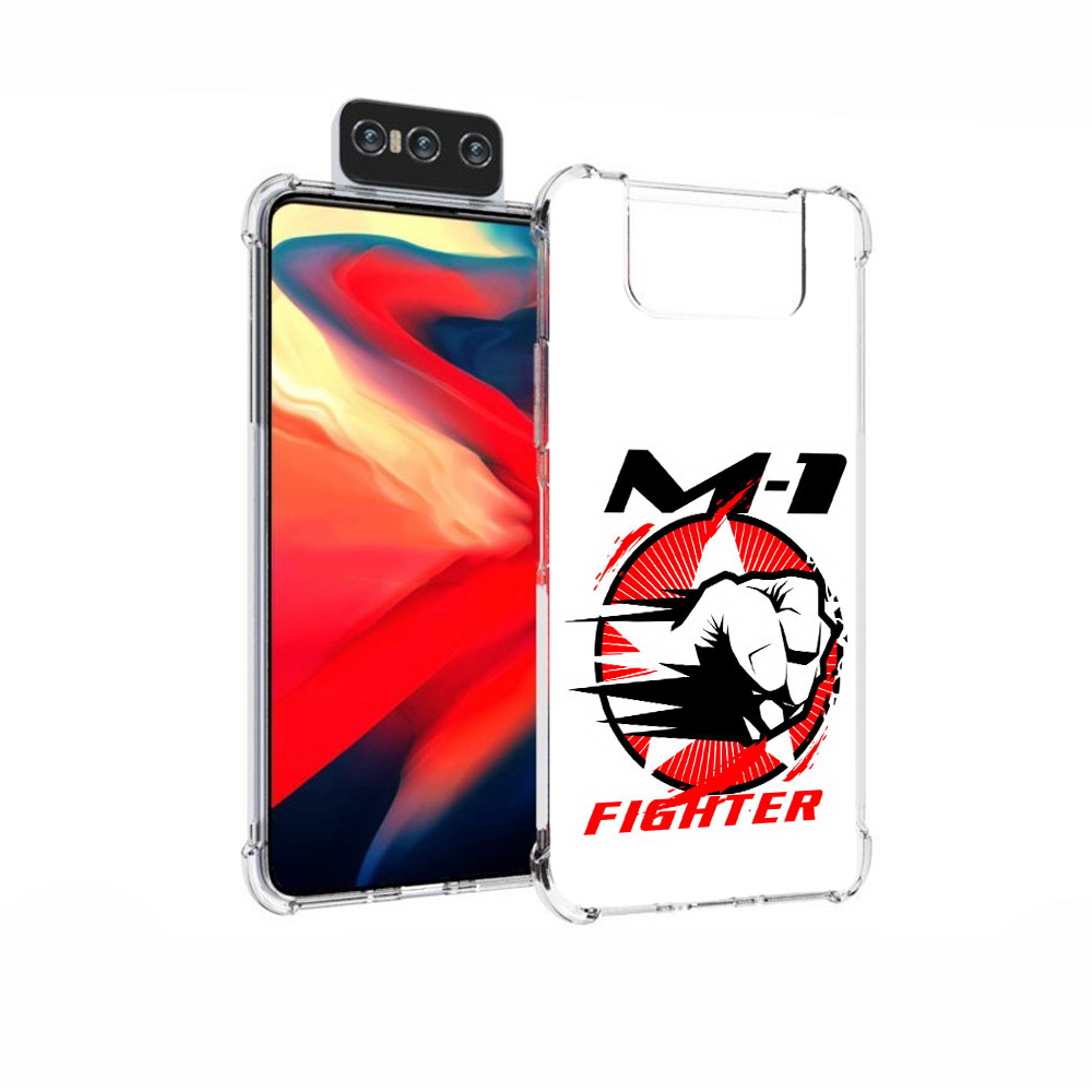 

Чехол MyPads Tocco для Asus Zenfone 7 (ZS670KS) единоборства М-1, Прозрачный, Tocco