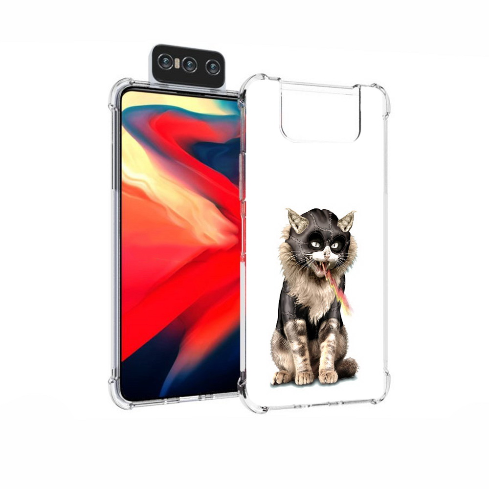 Чехол MyPads Tocco для Asus Zenfone 7 (ZS670KS) дьяволский кот