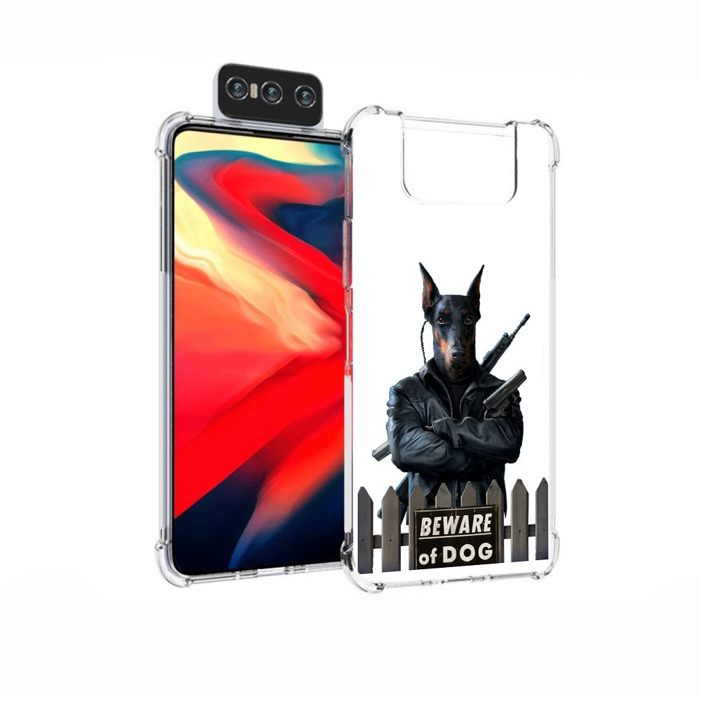

Чехол MyPads Tocco для Asus Zenfone 7 (ZS670KS) доберман, Прозрачный, Tocco