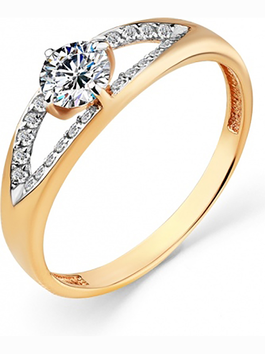 

Кольцо из красного золота с 25 фианитами р. 18 Master Brilliant 1000329, 1000329