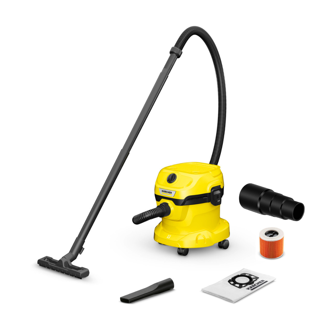 Хозяйственный пылесос Karcher WD 2 Plus V-12/6/18/C+переходник для электроинструмента 4ст