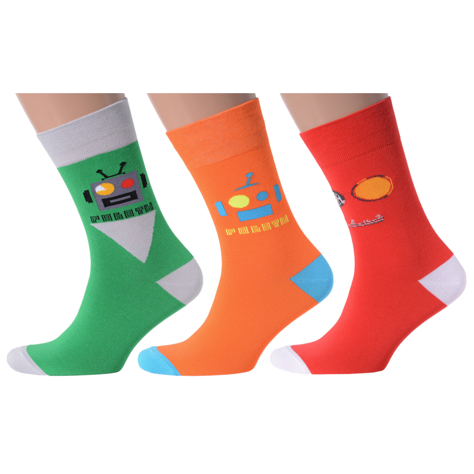 

Комплект носков мужских MoscowSocksClub msk3-М12 разноцветных 29, msk3-М12