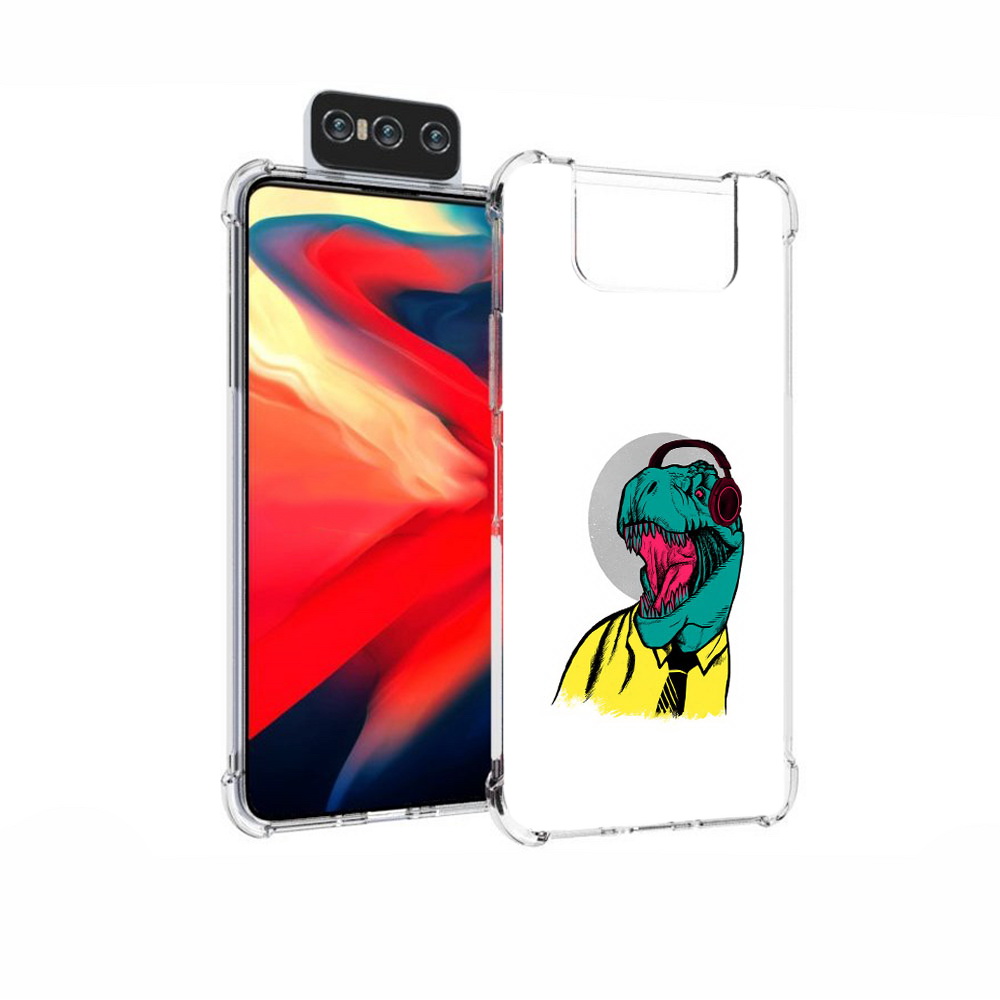 

Чехол MyPads Tocco для Asus Zenfone 7 (ZS670KS) дино, Прозрачный, Tocco