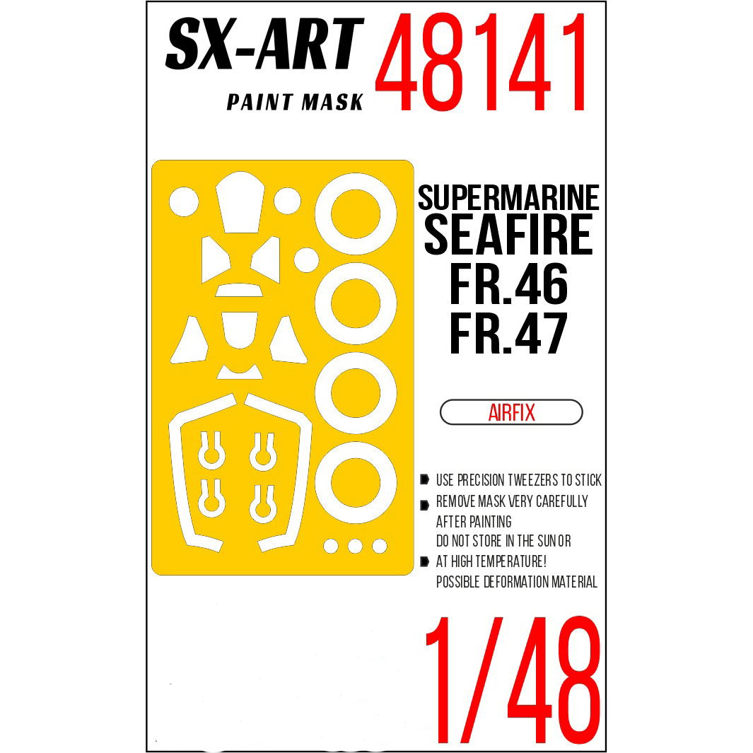 

Окрасочная маска SX-Art 1/48 Supermarine Seafire FR46/FR47 Airfix 48141