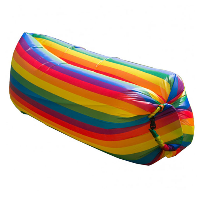 фото Надувной диван baziator с карманом и колышком p0070a 240х70х70 см разноцветный