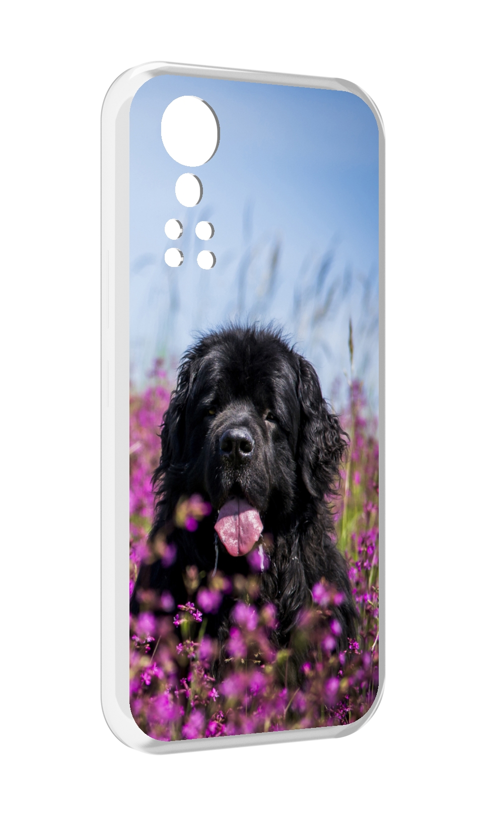 

Чехол MyPads ньюфаундлед для ZTE Axon 30 5G / Axon 30S, Прозрачный, Tocco