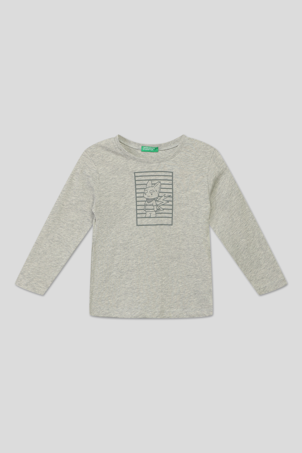 

Футболка с длинным рукавом Benetton 3096G10AS, Серый, 98, 3096G10AS