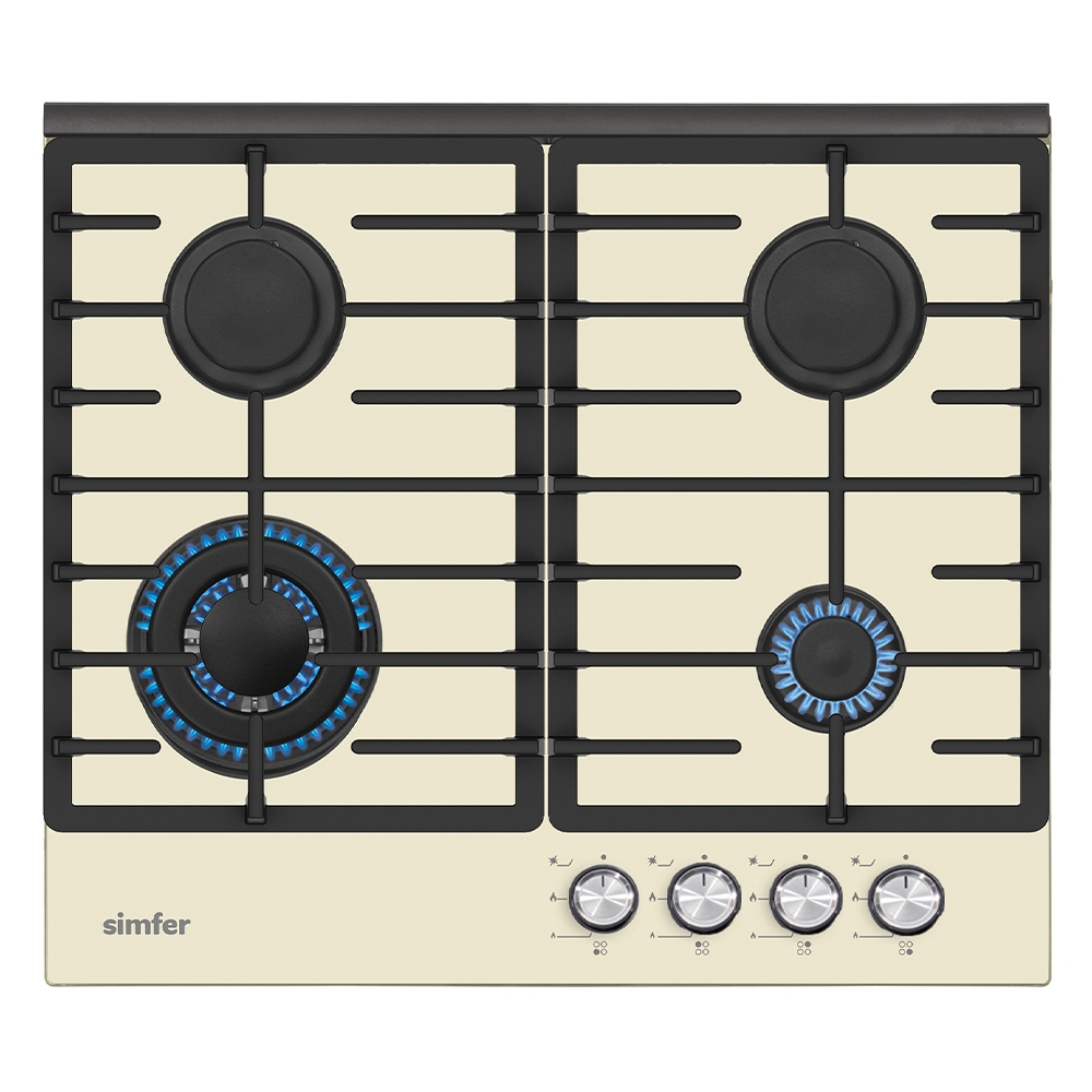 Встраиваемая варочная панель газовая Simfer H60H41J522 бежевый