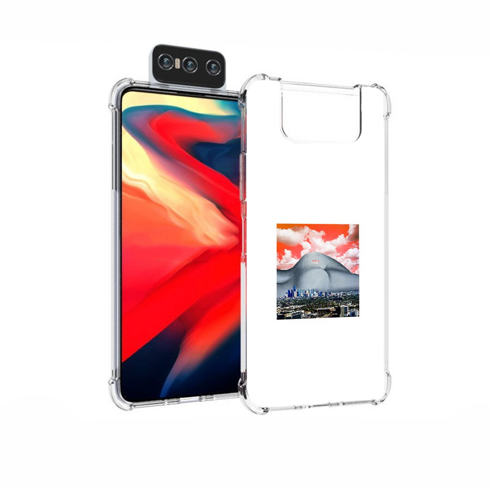 

Чехол MyPads Tocco для Asus Zenfone 7 (ZS670KS) город с девушкой на фоне, Прозрачный, Tocco