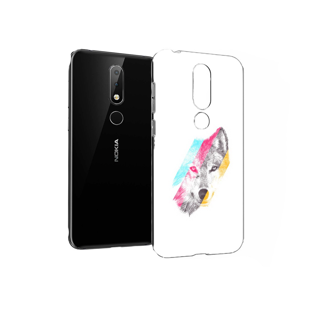 

Чехол MyPads Tocco для Nokia X6 волк градиент (PT115295.99.268), Прозрачный, Tocco