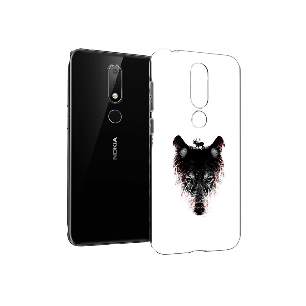 

Чехол MyPads Tocco для Nokia X6 волк в траве (PT115295.99.267), Прозрачный, Tocco
