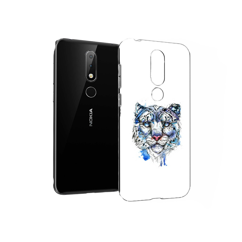 

Чехол MyPads Tocco для Nokia X6 водяной тигр (PT115295.99.263), Прозрачный, Tocco