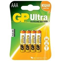 

GP 24AU-2CR4 Ultra Alkaline 24AU LR03, 4 шт AAA (4шт. в уп-ке)