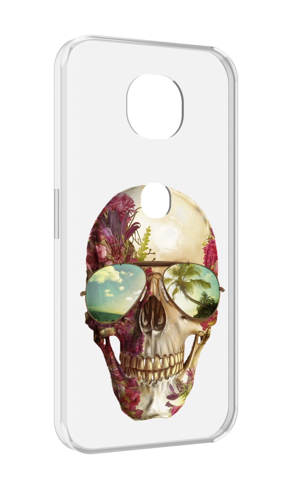 

Чехол MyPads Череп с очками для Motorola Moto G5S (XT1799-2), Прозрачный, Tocco