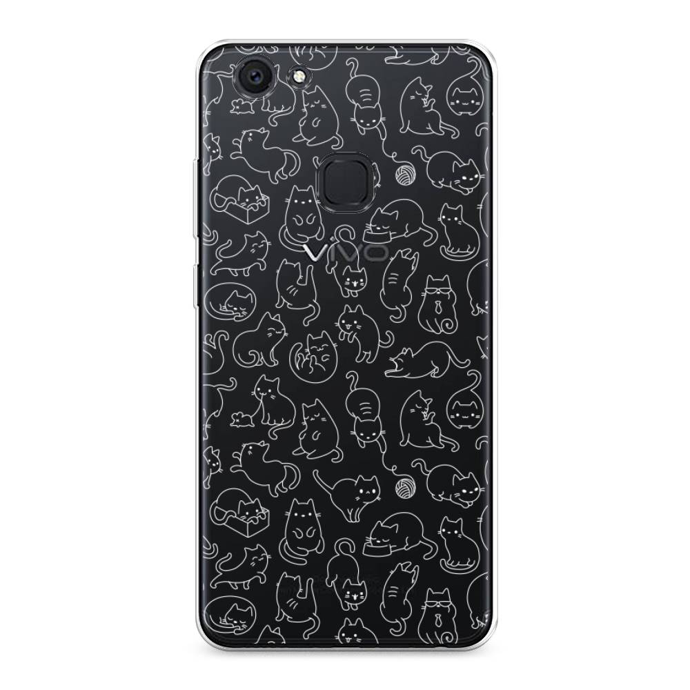 

Чехол Awog на Vivo V7 Plus "Шкодливые котики", Разноцветный, 260750-2