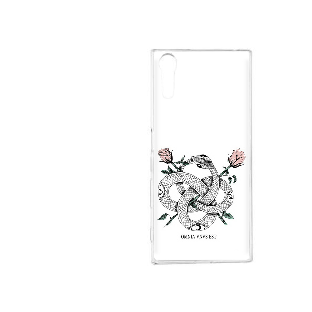 

Чехол MyPads Tocco для Sony Xperia XZ нарисованная змея абстракция, Прозрачный, Tocco