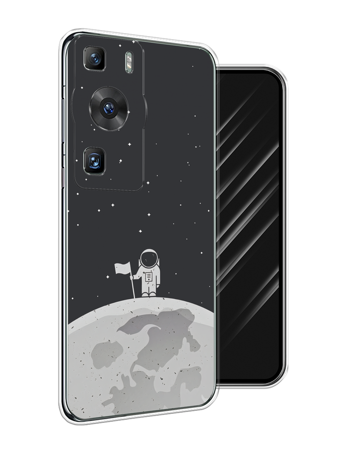 

Чехол Awog на Huawei P60/P60 Pro "Первый на Луне", Черный, 6121150-1
