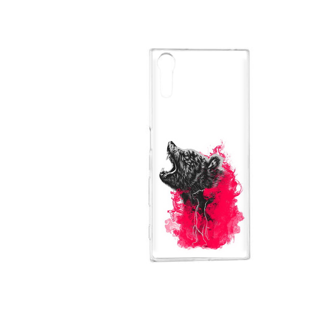 

Чехол MyPads Tocco для Sony Xperia XZ медведь в дымке, Прозрачный, Tocco