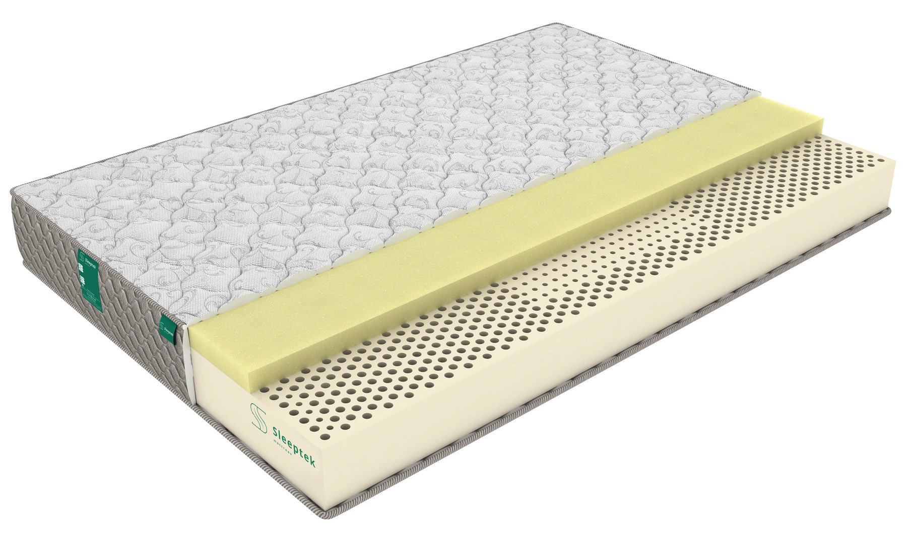 

Матрас беспружинный SLEEPTEK Total Memo LatexLux 165х200, высота 19 см., Двусторонний с од
