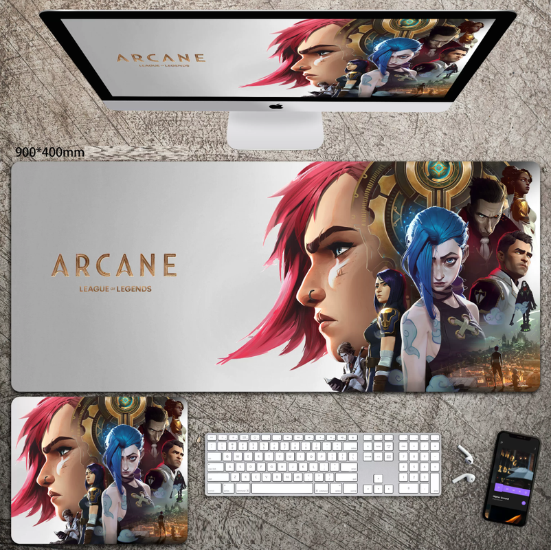 

Игровой коврик для мыши и клавиатуры NoBrand Ark-11 (ART-98), Разноцветный, Ark-11