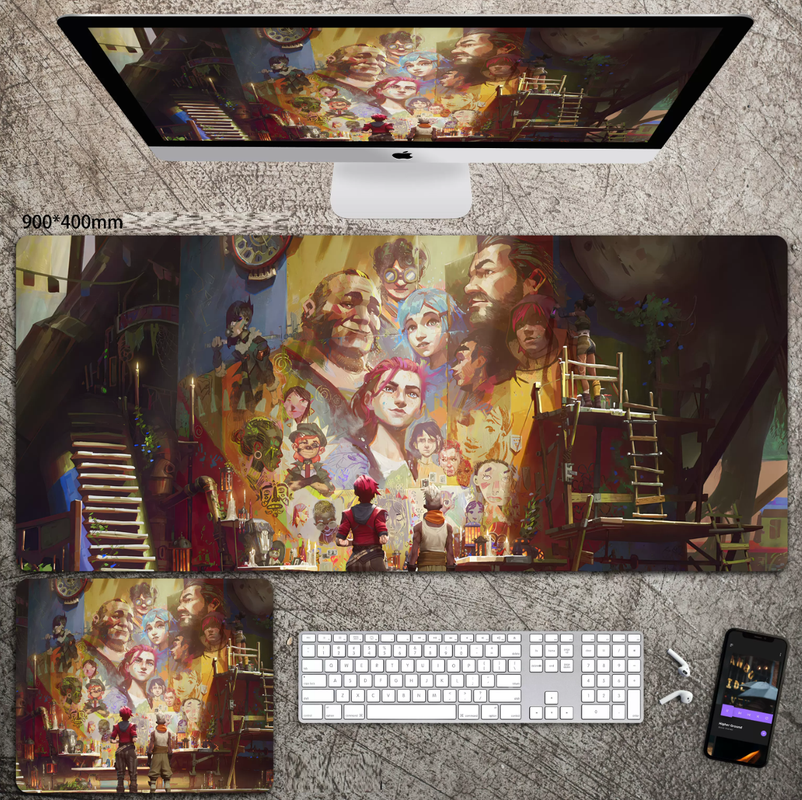

Игровой коврик для мыши и клавиатуры NoBrand Ark-12 (ART-97), Разноцветный, Ark-12