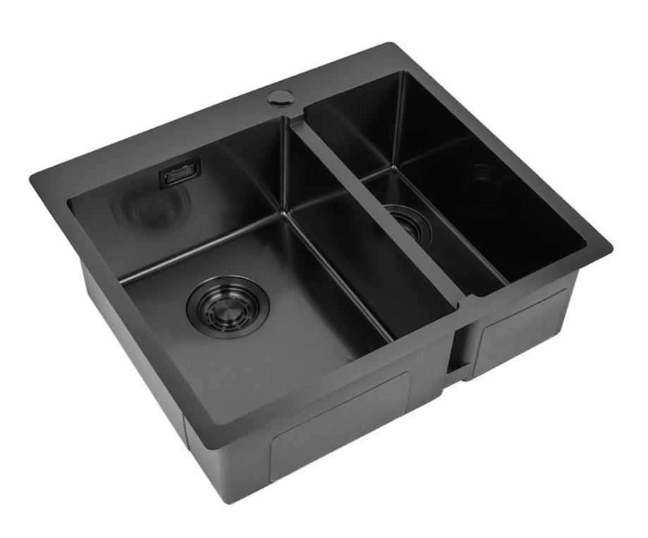 Мойка для кухни ZorG Sanitary ZL R 590-2-510-L GRAFIT