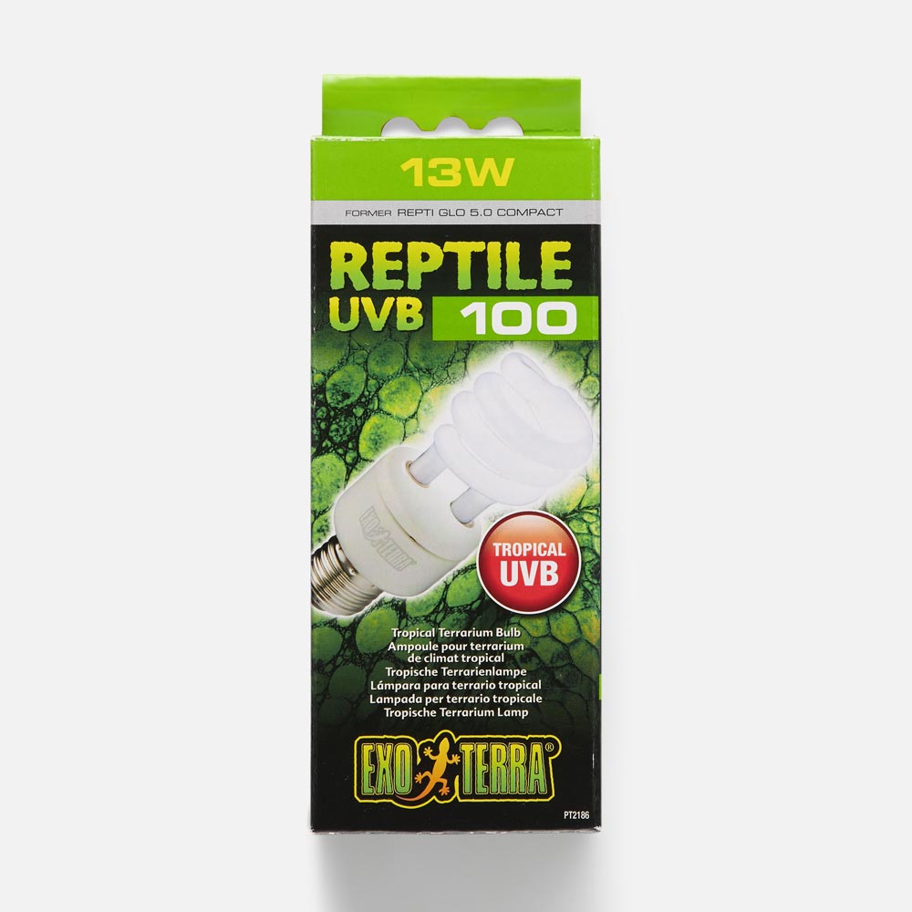 Ультрафиолетовая лампа для террариума Exo Terra Repti Glo 5.0 Compact, 13 Вт