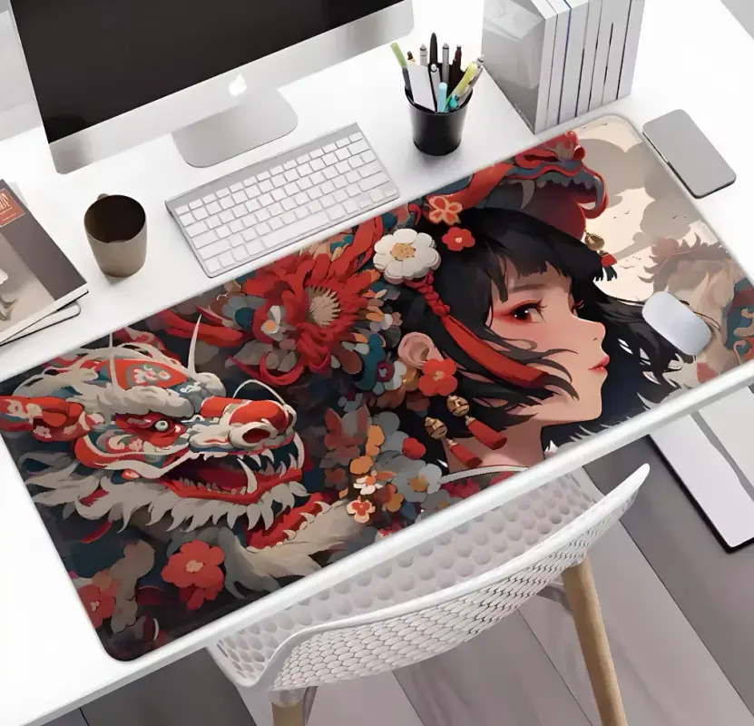 

Игровой коврик для мыши и клавиатуры NoBrand Cat-2 (ART-108), Разноцветный, Cat-2