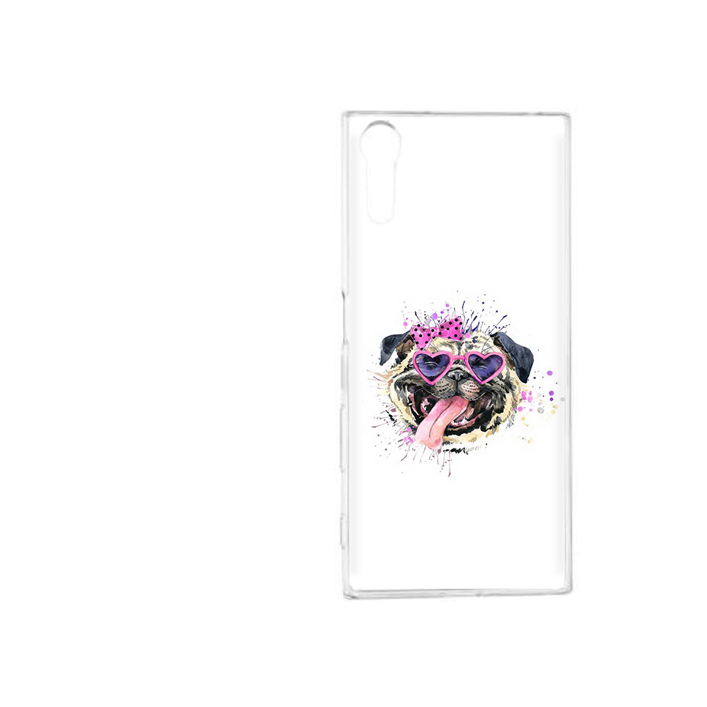 

Чехол MyPads Tocco для Sony Xperia XZ Веселая собака, Прозрачный, Tocco