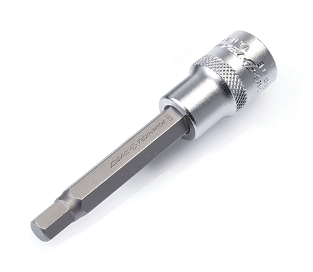 

Головка 1/2" со вставкой Шестигранник 6мм, L=100мм, Дело Техники, 625106