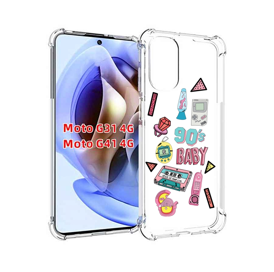 

Чехол MyPads гаджеты-90х для Motorola Moto G31 4G / G41 4G, Прозрачный, Tocco