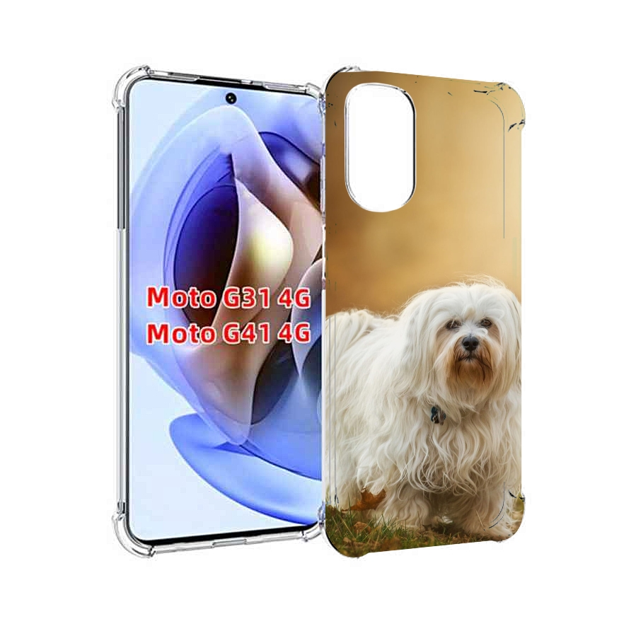 

Чехол MyPads гаванскии бишон для Motorola Moto G31 4G / G41 4G, Прозрачный, Tocco