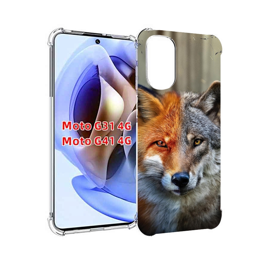 

Чехол MyPads волк-лиса для Motorola Moto G31 4G / G41 4G, Прозрачный, Tocco