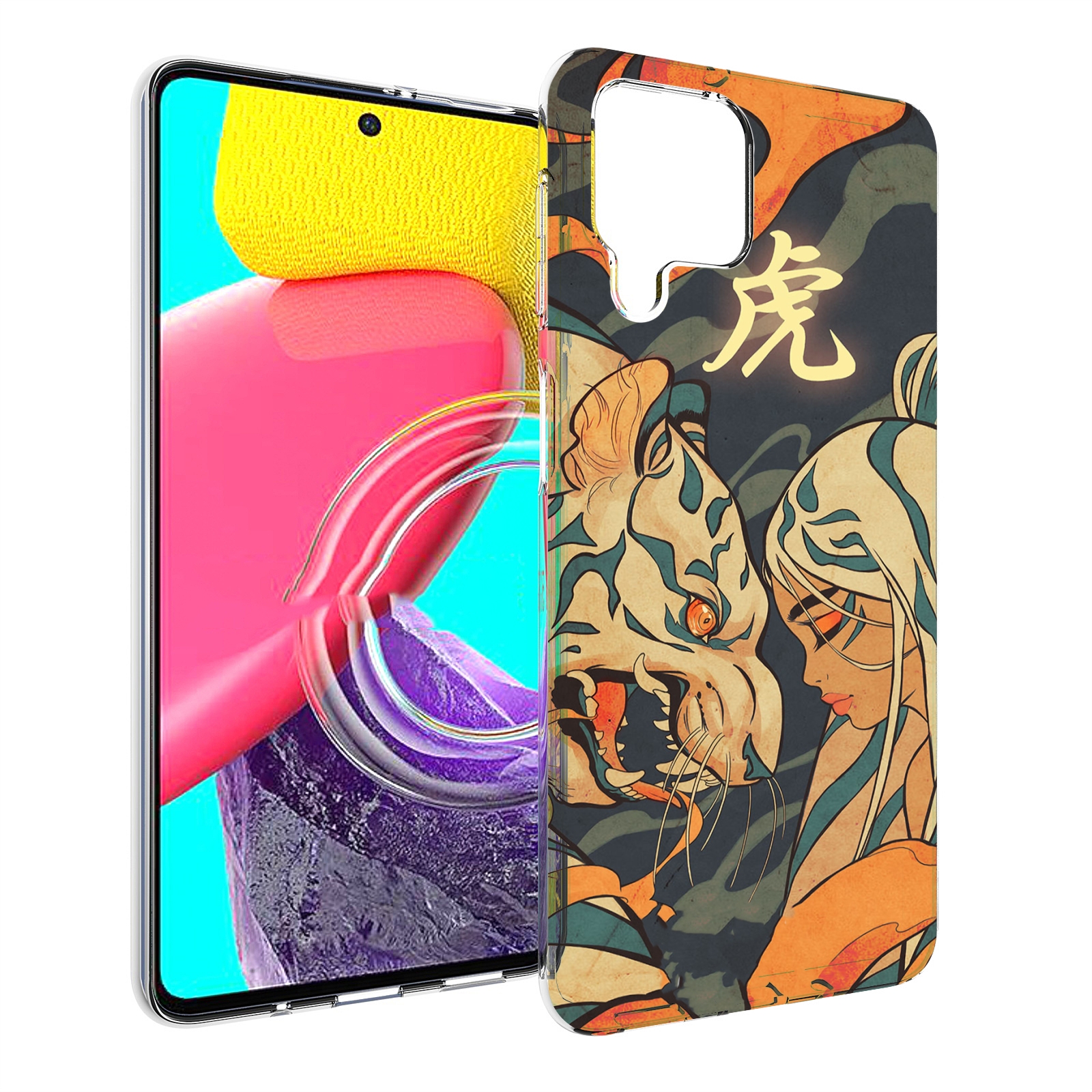 

Чехол MyPads Тигр и девушка друзья для Samsung Galaxy M53 (SM-M536), Прозрачный, Tocco