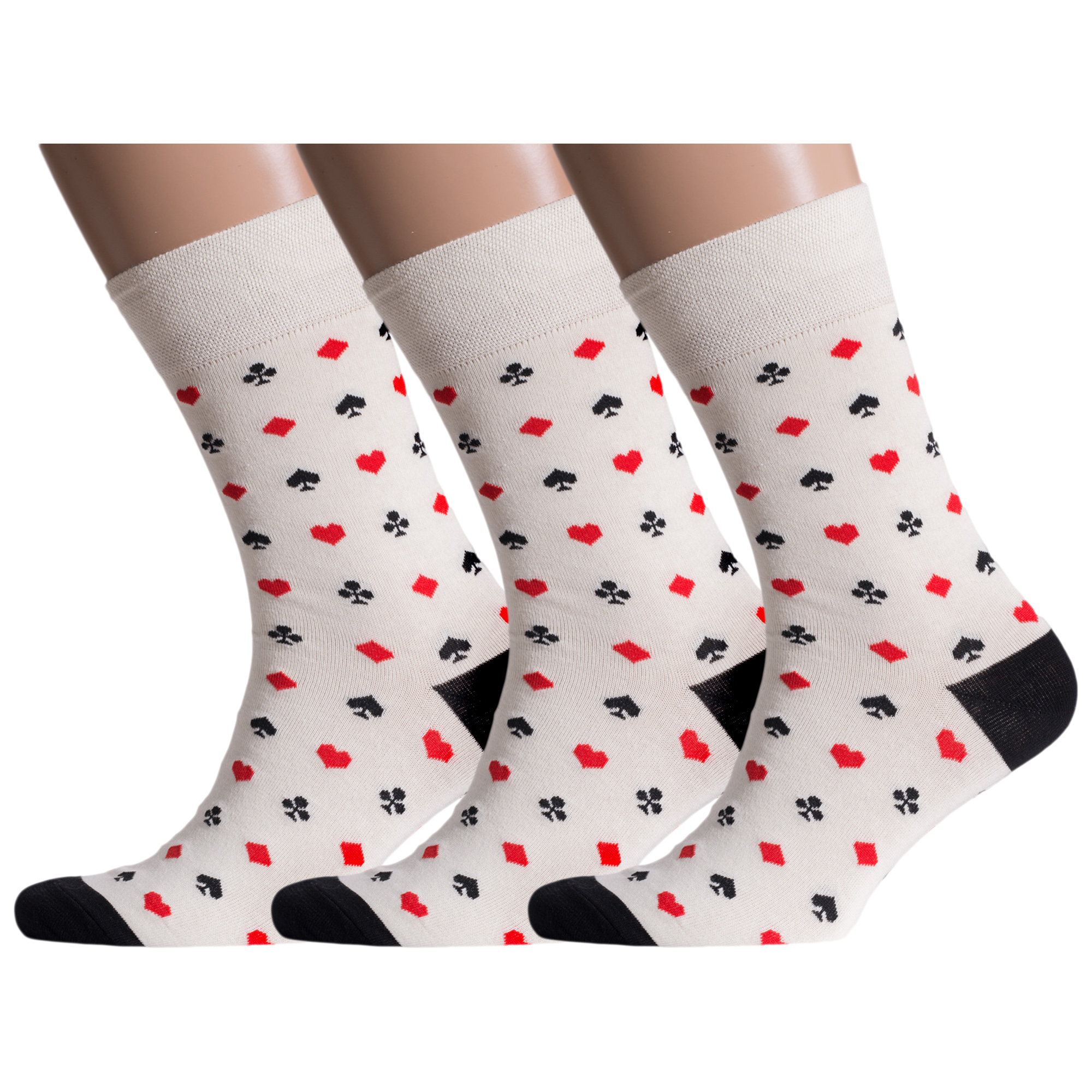 

Комплект носков мужских MoscowSocksClub msk3-М09 бежевых 25, msk3-М09