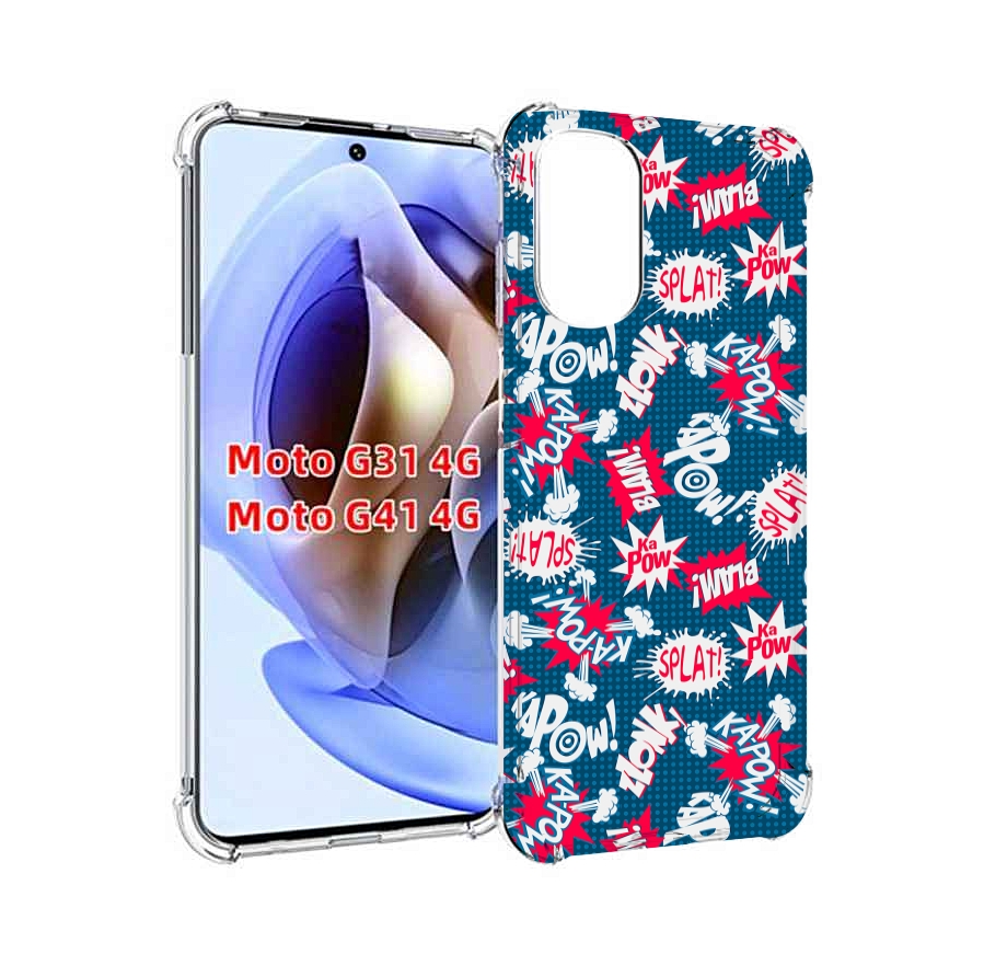 

Чехол MyPads взрывной-принт для Motorola Moto G31 4G / G41 4G, Прозрачный, Tocco