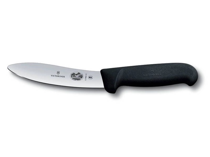 

Нож кухонный Victorinox Swibo (5.7903.12) стальной разделочный лезв.120мм прямая заточка ч