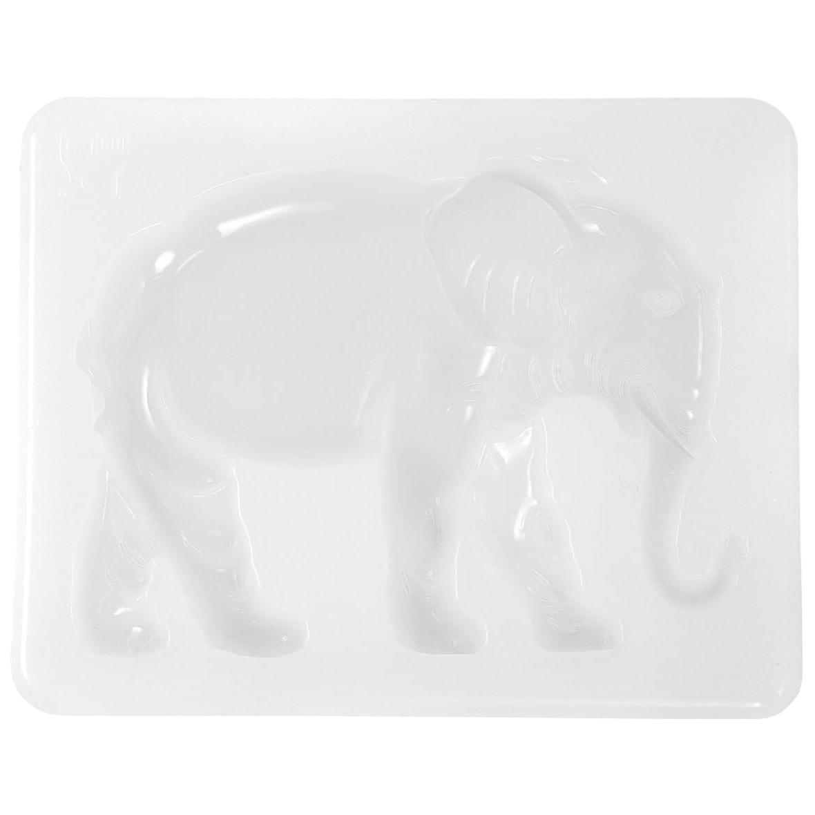 

Молд силикон "Африканский слон" 0,8х7х5,5 см, Белый