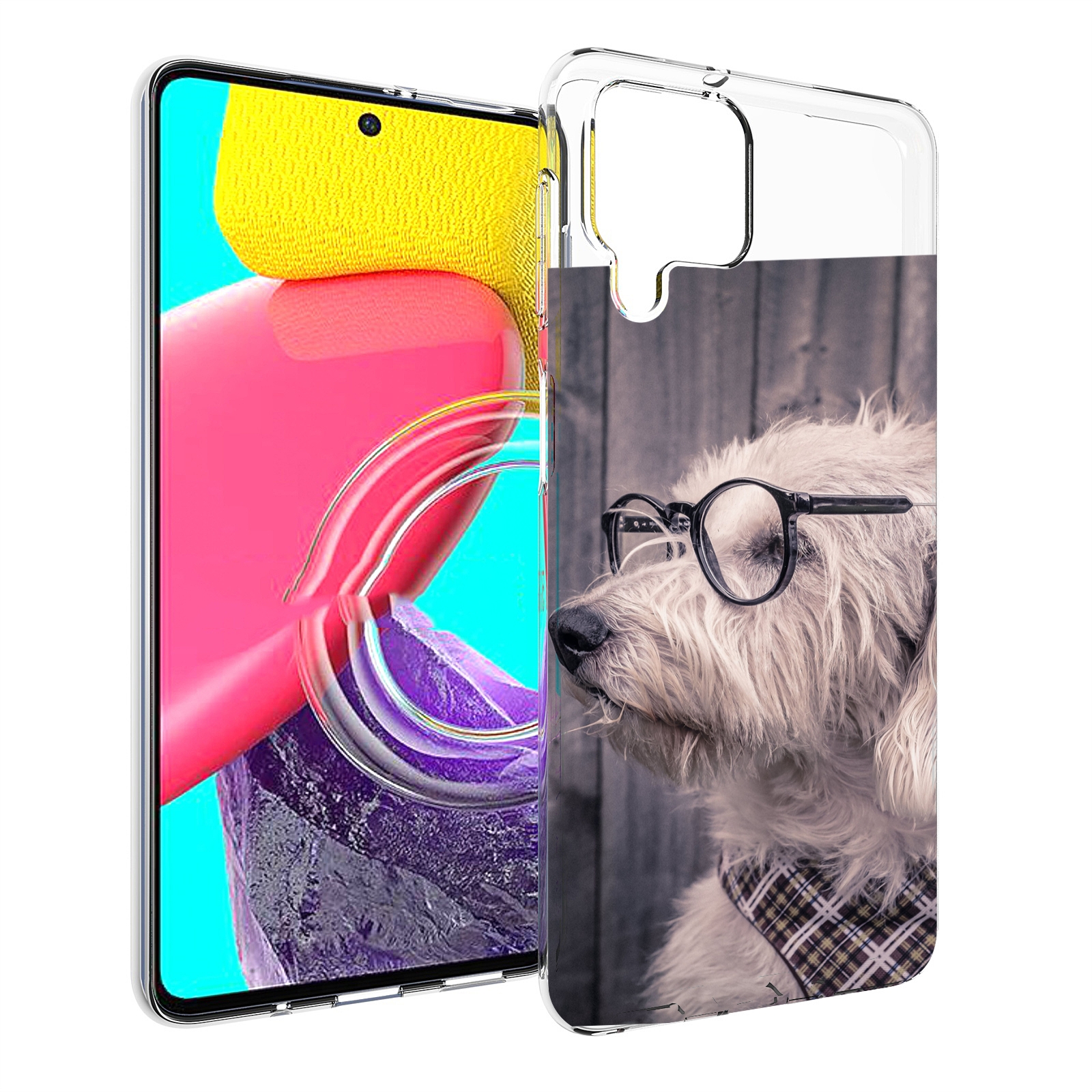 

Чехол MyPads Собака-в-очках для Samsung Galaxy M53 (SM-M536), Прозрачный, Tocco