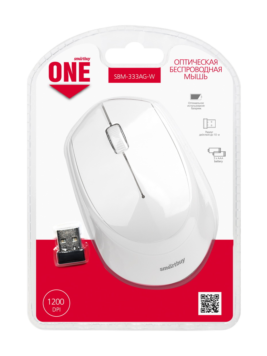 Мышь Smartbuy ONE 333AG-W White