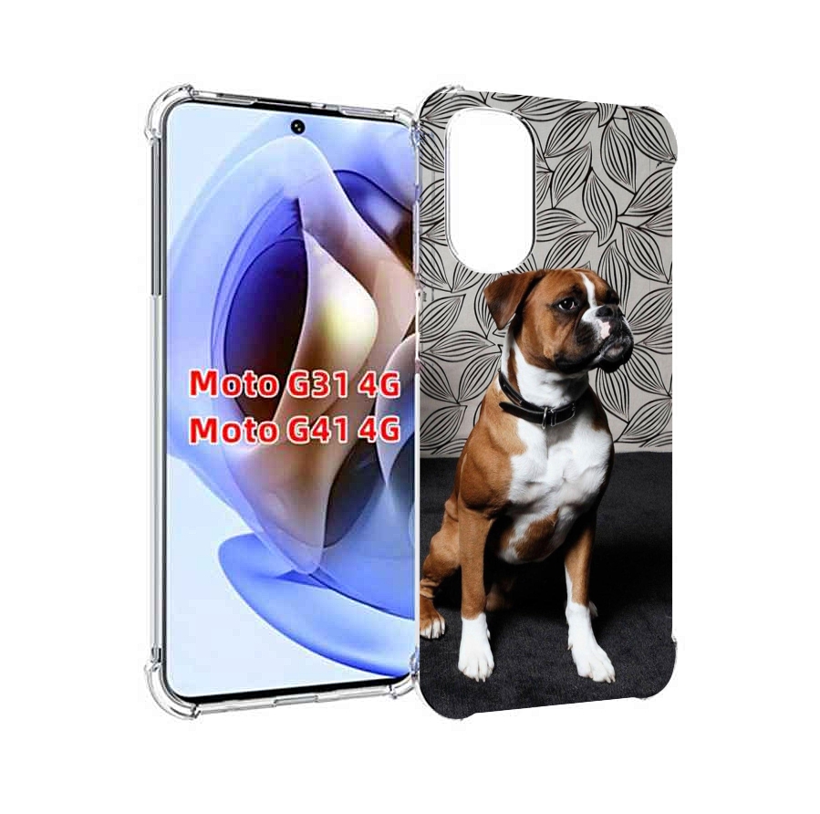 

Чехол MyPads боксер собака для Motorola Moto G31 4G / G41 4G, Прозрачный, Tocco