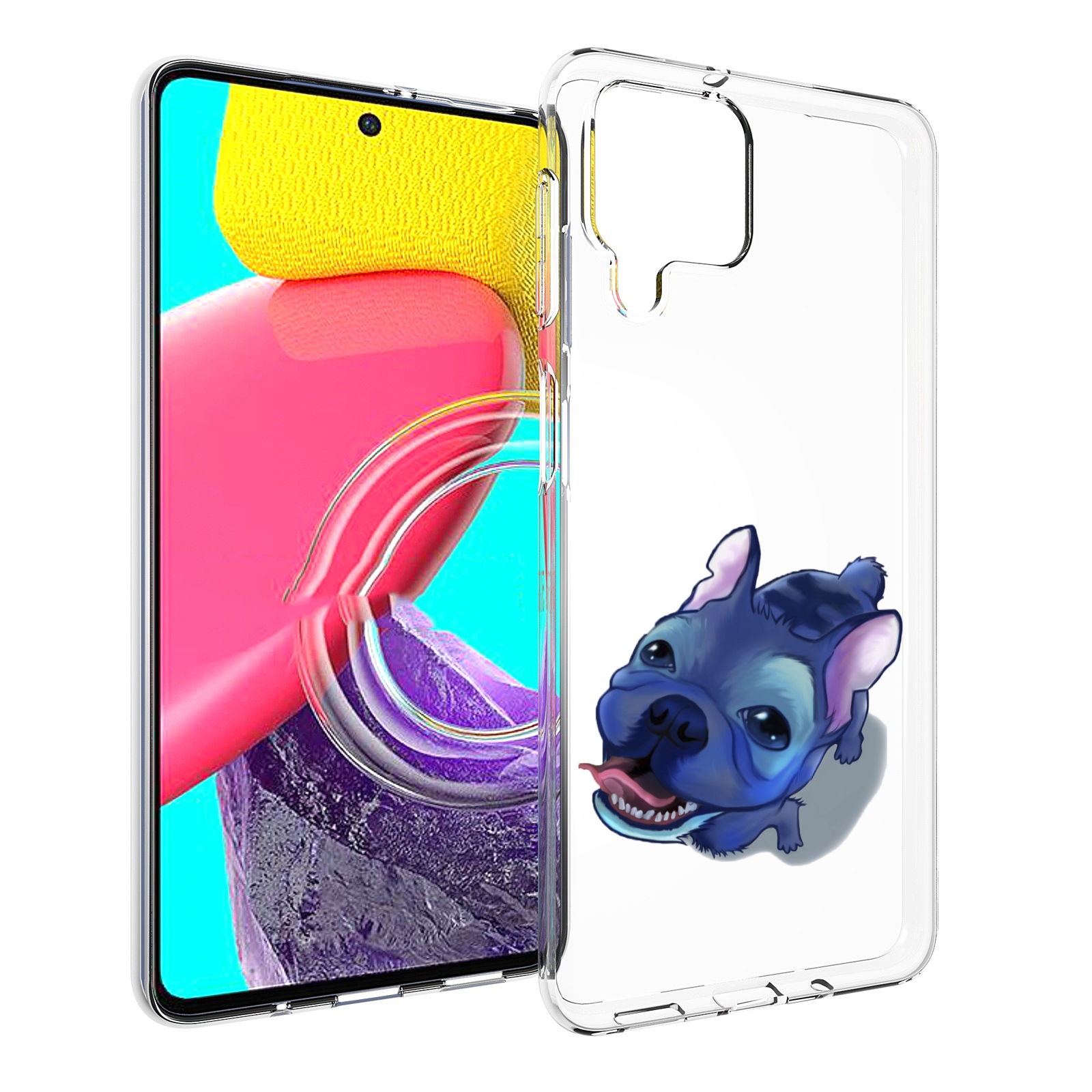 

Чехол MyPads Синий Пес для Samsung Galaxy M53 (SM-M536), Прозрачный, Tocco