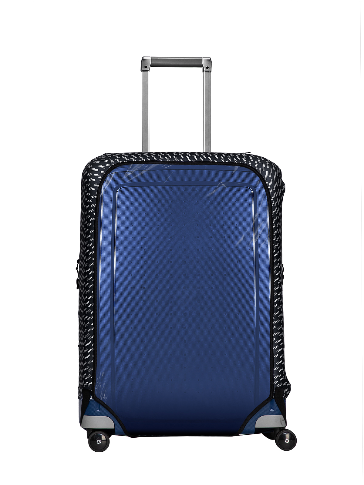 

Чехол для чемодана Routemark Crystal black M, Черный;прозрачный, Crystal