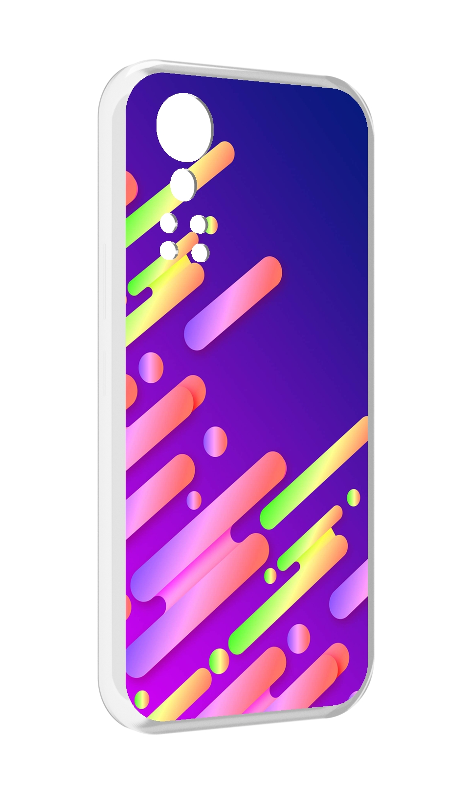 

Чехол MyPads неоновый-фон для ZTE Axon 30 5G / Axon 30S, Прозрачный, Tocco