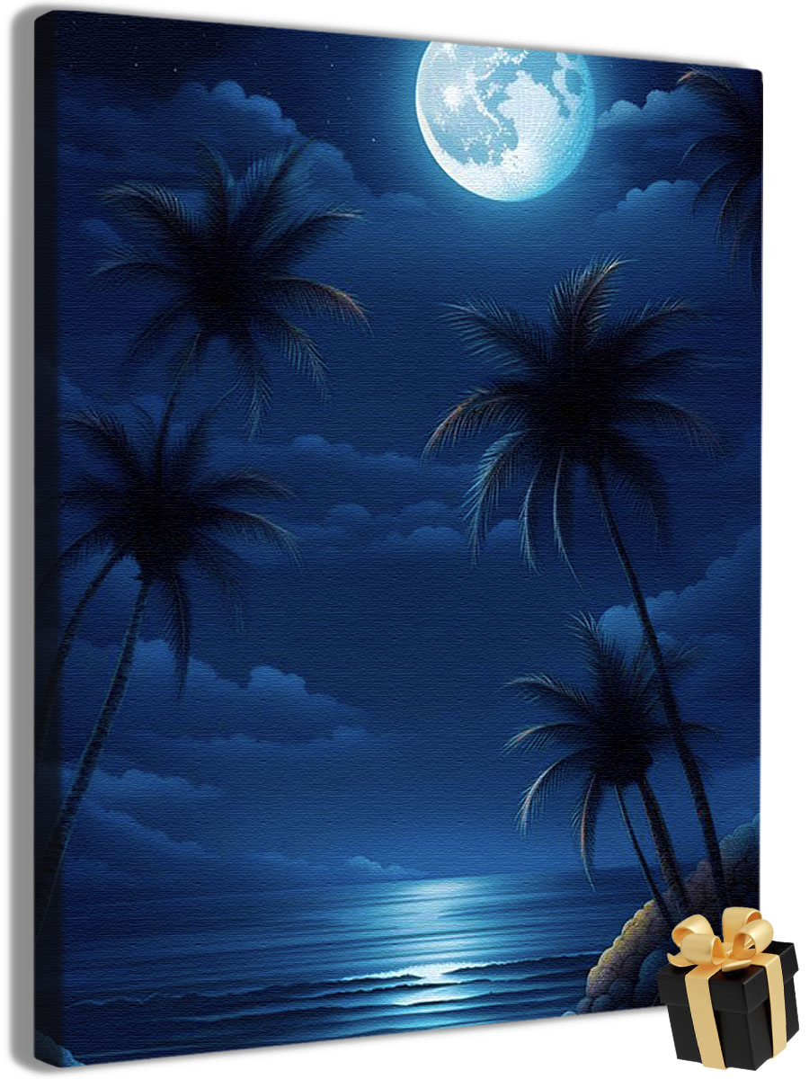 

Картины по номерам Арт-студия Unicorn полнолуние N-4430 40x50 см, полнолуние
