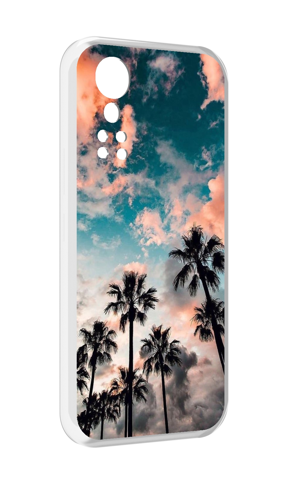 

Чехол MyPads небо-с-пальмами для ZTE Axon 30 5G / Axon 30S, Прозрачный, Tocco
