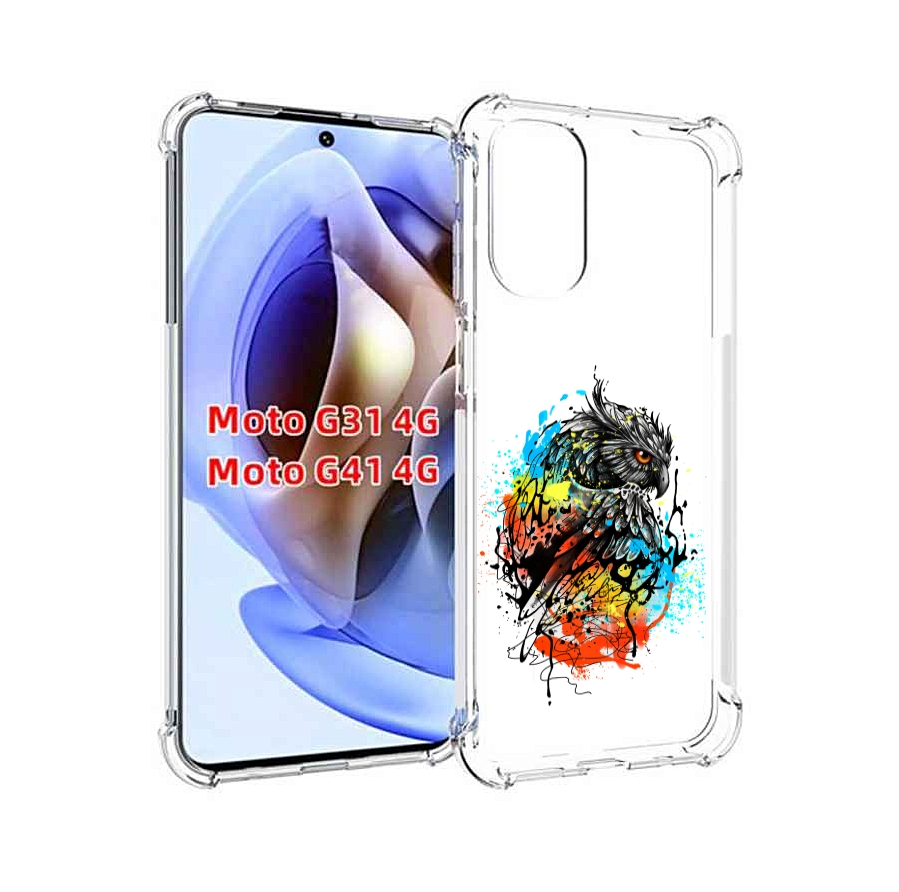 

Чехол MyPads Творческая сова для Motorola Moto G31 4G / G41 4G, Прозрачный, Tocco